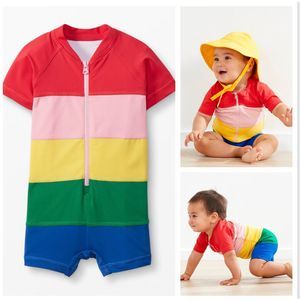 NWT Hanna Andersson Swimsuit rainbow rashguard